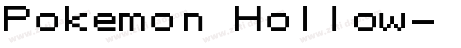 Pokemon Hollow字体转换